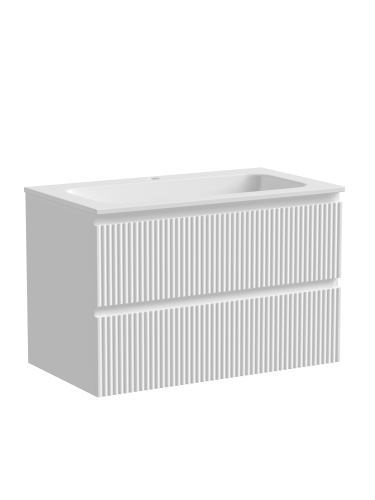 Тумба под раковину Sancos SNOB R SNR80W 79х45х50 подвесная цвет белый